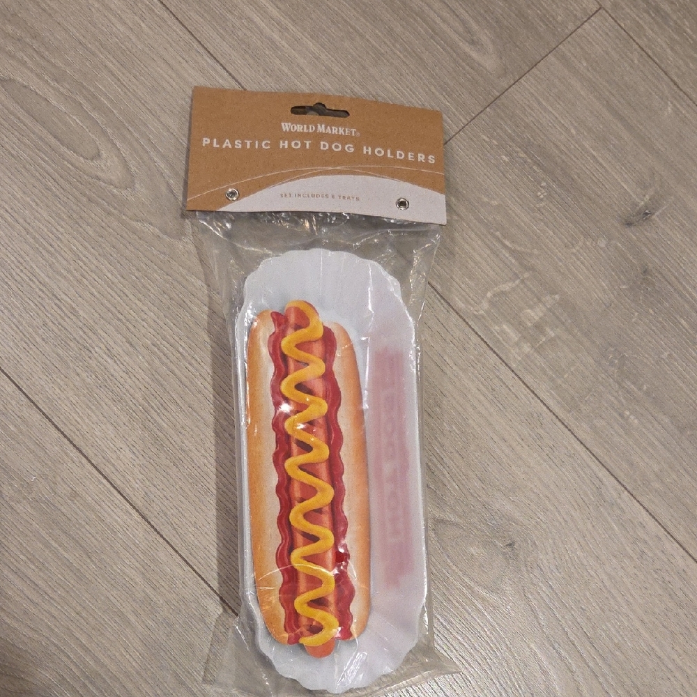 NWT- World Market Plastic Hot Dog Holders